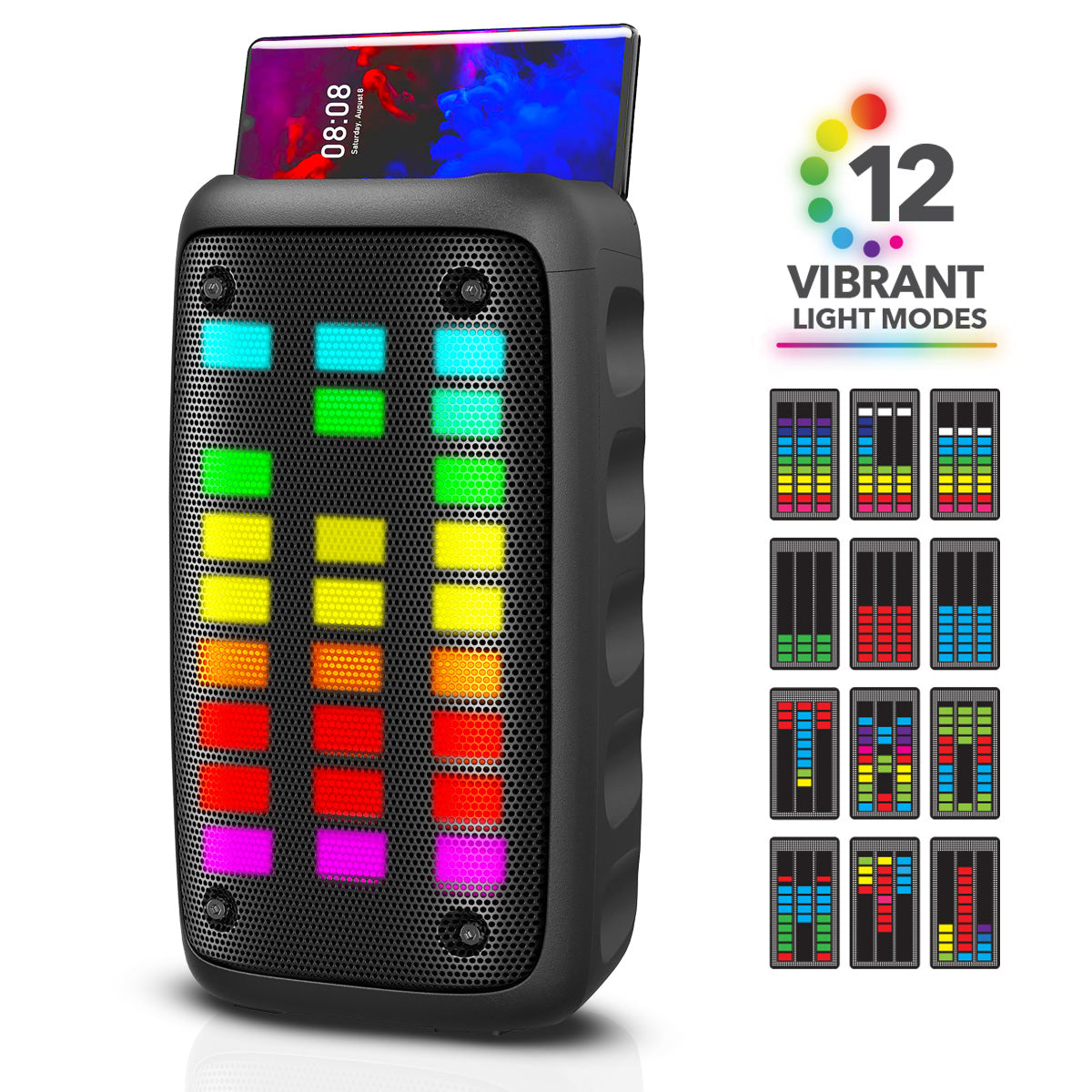 RCA Disco 203 RGB Wireless Party Speaker with Dual 3