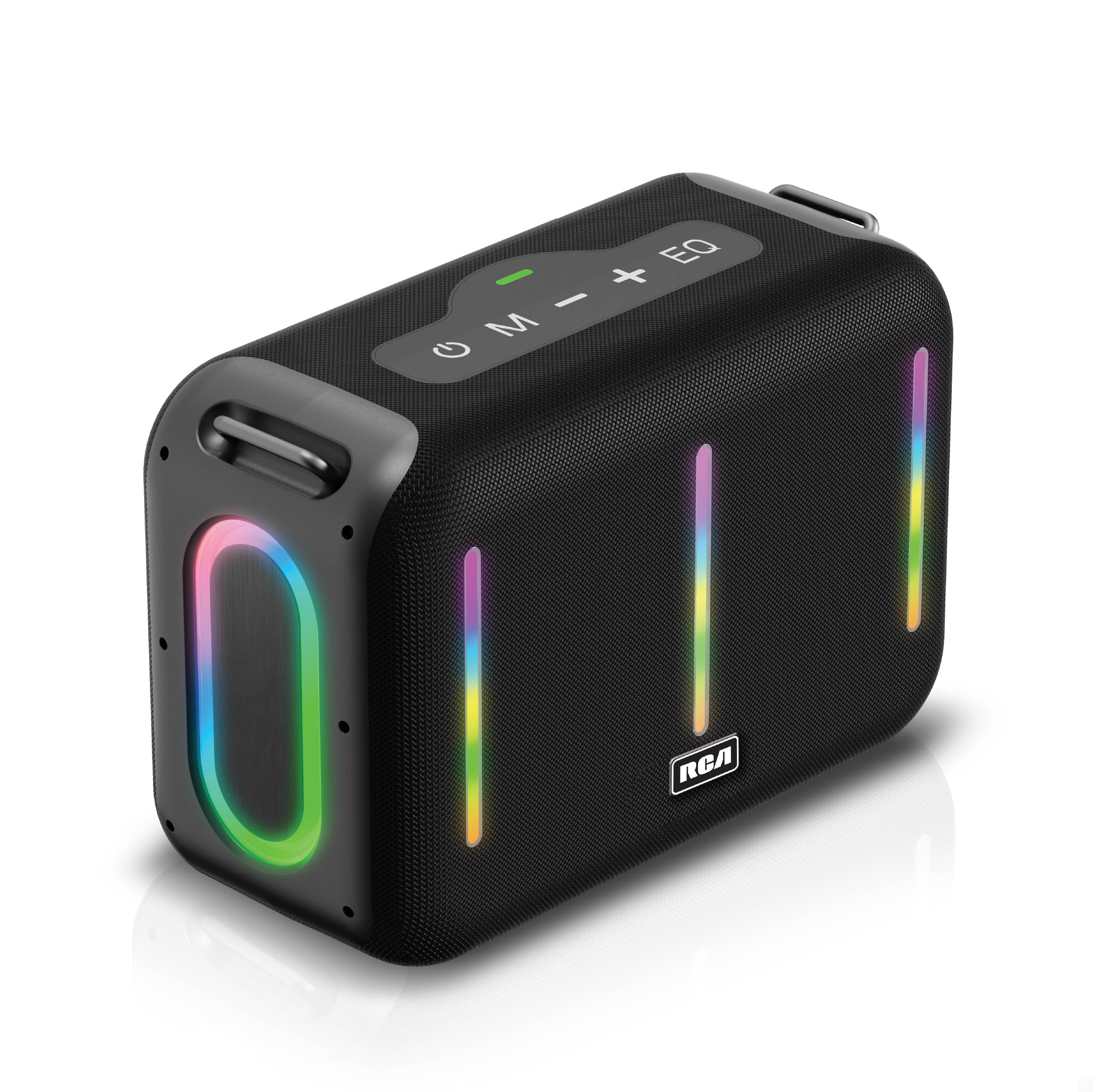 RCA FLAME-203 Portable Bluetooth Speaker Wireless Karaoke Speaker with Mic & RGB Light